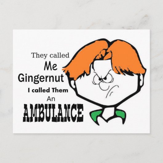 Ginger Gerald Postkarte (Vorderseite)