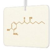Ginger Gingerol Molecule Chemische Formel Autolufterfrischer (Links)