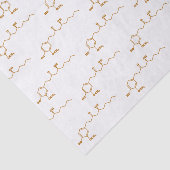 Ginger Gingerol Molecule Chemische Formel Seidenpapier (Ausschnitt)