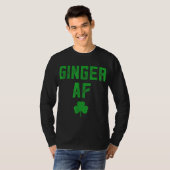 Ginger Gips Funny Ginger AF Redhead St Patricks D T-Shirt (Vorne ganz)