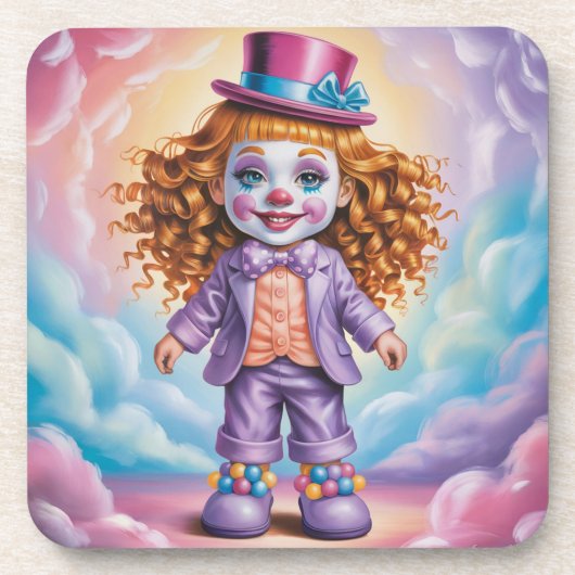 Ginger Girl Clown Untersetzer Set (Vorderseite)