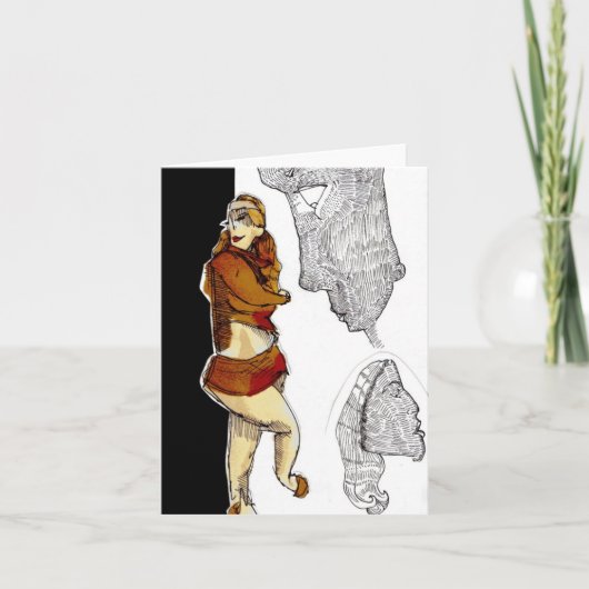 Ginger Girl Notecard Karte (Vorderseite)