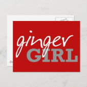 Ginger Girl Redhead Freckles Postkarte (Vorne/Hinten)