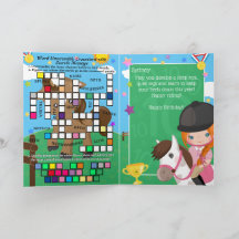 Ginger Girls Equestrian Secret Nachricht Geburtsta