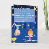 Ginger Girls Gymnastics Secret Nachricht Geburtsta Karte (Rückseite)