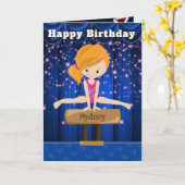 Ginger Girls Gymnastics Secret Nachricht Geburtsta Karte (Gelbe Blume)