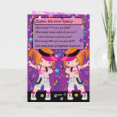 Ginger Girls Hip Hop Word Suche glücklich Geburtst Karte (Rückseite)