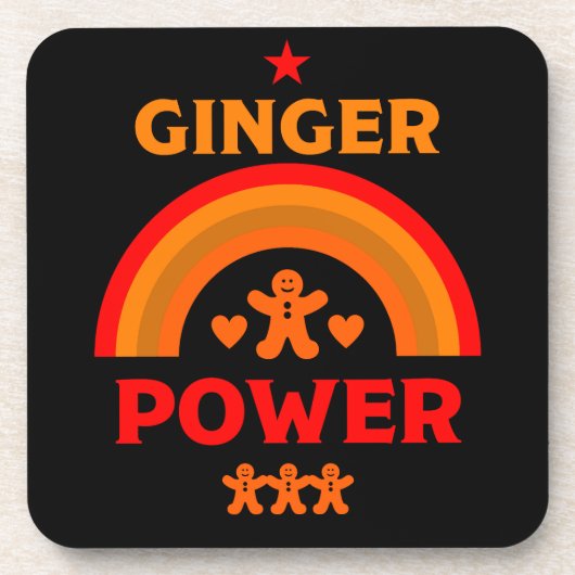 Ginger Hair Pride Getränkeuntersetzer (Vorderseite)