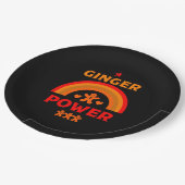 Ginger Hair Pride Pappteller (Schrägansicht)