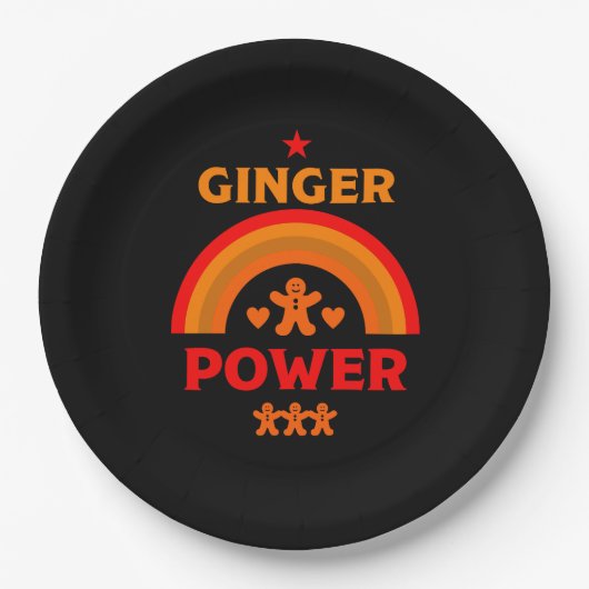 Ginger Hair Pride Pappteller (Vorderseite)