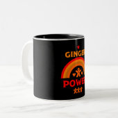 Ginger Hair Pride Zweifarbige Tasse (Vorderseite Links)