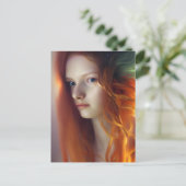 Ginger Haired Goddess Postcard Postkarte (Stehend Vorderseite)