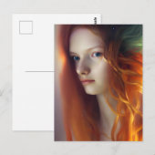 Ginger Haired Goddess Postcard Postkarte (Vorne/Hinten)