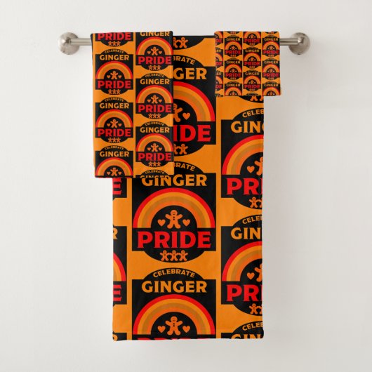Ginger Haired Pride Badhandtuch Set (Insitu)