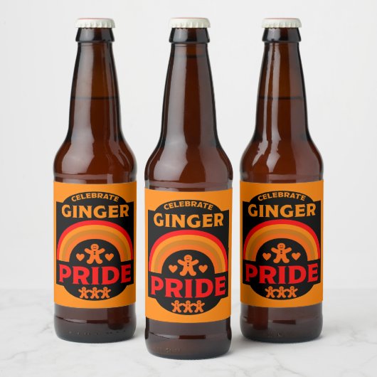 Ginger Haired Pride Bierflaschenetikett (Flaschen)