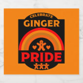 Ginger Haired Pride Bierflaschenetikett (Einzelnes Label)