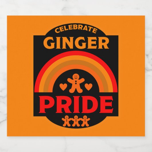 Ginger Haired Pride Bierflaschenetikett (Einzelnes Label)
