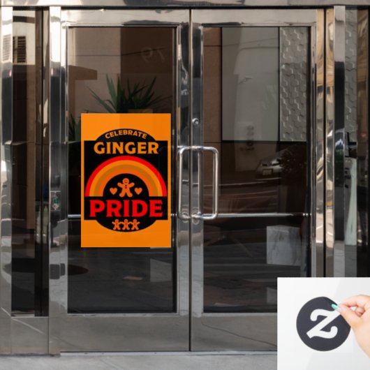 Ginger Haired Pride Fensteraufkleber (Büro Tür)