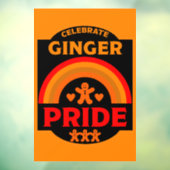 Ginger Haired Pride Fensteraufkleber (Blatt 3)