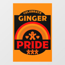 Ginger Haired Pride Fensteraufkleber