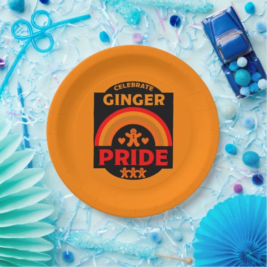 Ginger Haired Pride Pappteller (Party)