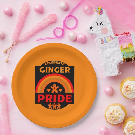 Ginger Haired Pride Pappteller (Party)