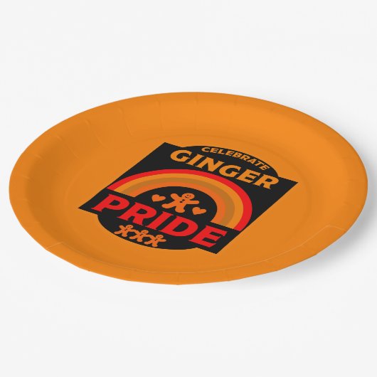 Ginger Haired Pride Pappteller (Schrägansicht)