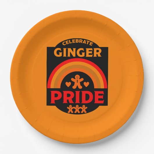 Ginger Haired Pride Pappteller (Vorderseite)