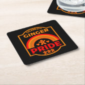 Ginger Haired Pride Rechteckiger Pappuntersetzer (angewinkelt)