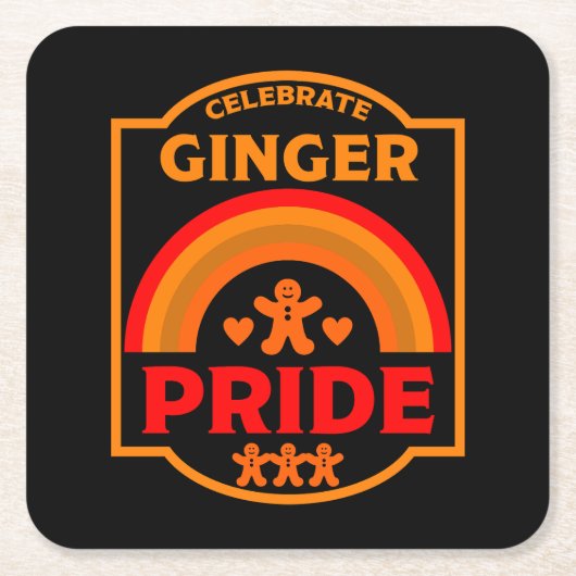 Ginger Haired Pride Rechteckiger Pappuntersetzer (Vorderseite)