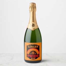 Ginger Haired Pride Schaumweinetikett