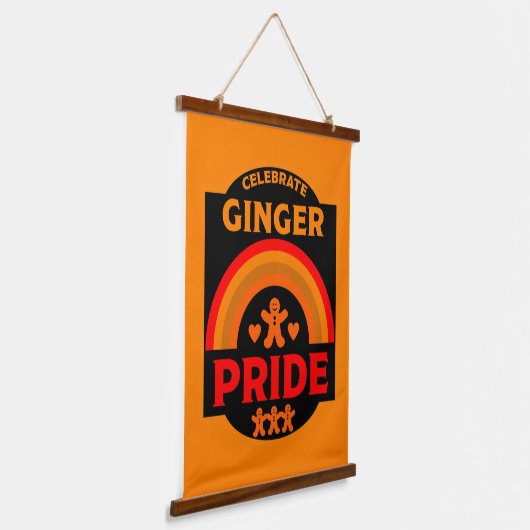 Ginger Haired Pride Wandteppich Mit Holzrahmen (Gewinkelt)