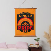 Ginger Haired Pride Wandteppich Mit Holzrahmen (Schlafzimmer)