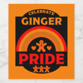 Ginger Haired Pride Weinetikett (Einzelnes Label)