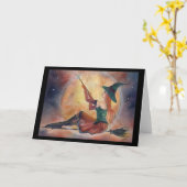 Ginger Halloween Hexenkarte von Renee Karte (Gelbe Blume)