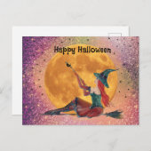 Ginger Halloween Hexenkarte von Renee Postkarte (Vorne/Hinten)