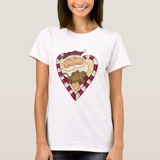 Ginger Heart Santa T - Shirt und Geschenke (Vorderseite)