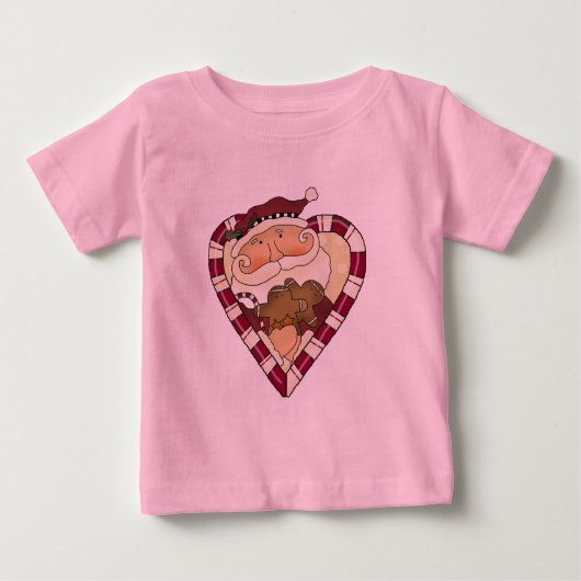 Ginger Heart Santa T - Shirt und Geschenke (Vorderseite)