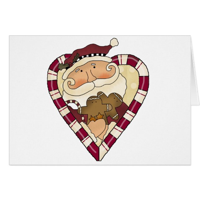 Ginger Heart Santa T - Shirt und Geschenke (Vorderseite (Horizontal))