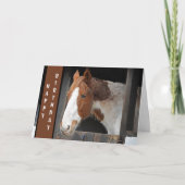 Ginger Horst on Farm Nur ein Mädchen, das Pferde L Karte (Vorderseite)