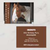 Ginger Horst on Farm Nur ein Mädchen, das Pferde L Mitteilungskarte (Vorne/Hinten)