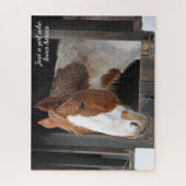 Ginger Horst on Farm Nur ein Mädchen, das Pferde L Puzzle (Vertikal)