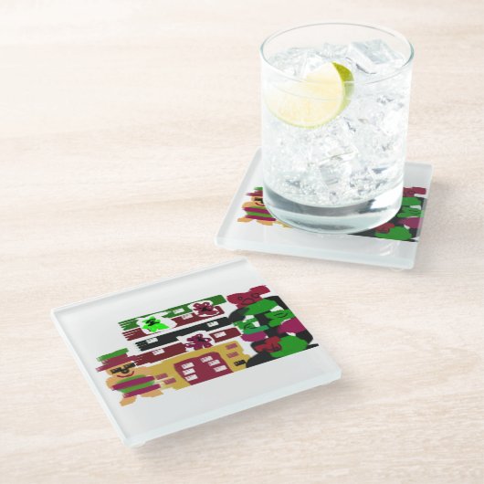 Ginger Hotel Glasuntersetzer (Schrägansicht)