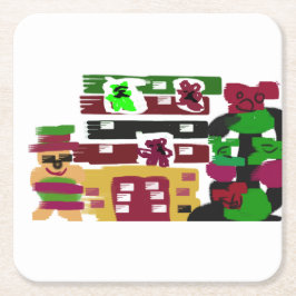 Ginger Hotel Rechteckiger Pappuntersetzer