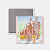 ginger_house_wave-Magnet Magnet (Vorderseite/Rückseite)