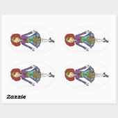 Ginger Irish Dancer Sticker (Blatt)