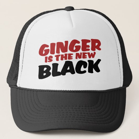 Ginger ist der neue Schwarze Truckerkappe (Vorderseite)