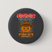Ginger Jailhouse Christmas Humor Gingerbread Coupl Button (Vorderseite)