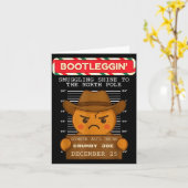 Ginger Jailhouse Christmas Humor Gingerbread Coupl Karte (Gelbe Blume)