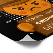 Ginger Jailhouse Christmas Humor Gingerbread Coupl Poster (Ecke)